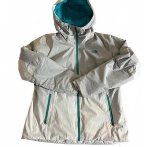 THE NORTH FACE Fuseform Dot Matrix Wm  L waterproof ultra light Jacket Gray/Teal